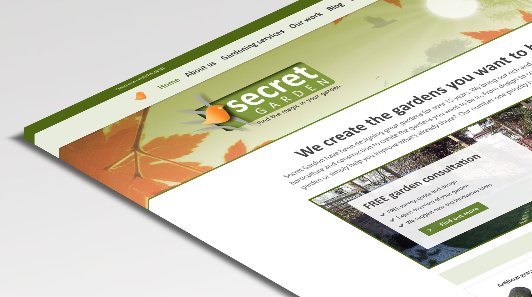 Secret Garden - Small Business Website Design